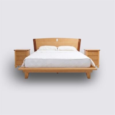 Meiqing bed with a unique platform base