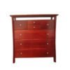 Dark oak tone amina chest of drawers