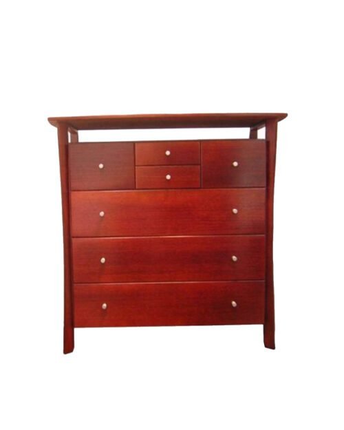 Dark oak tone amina chest of drawers