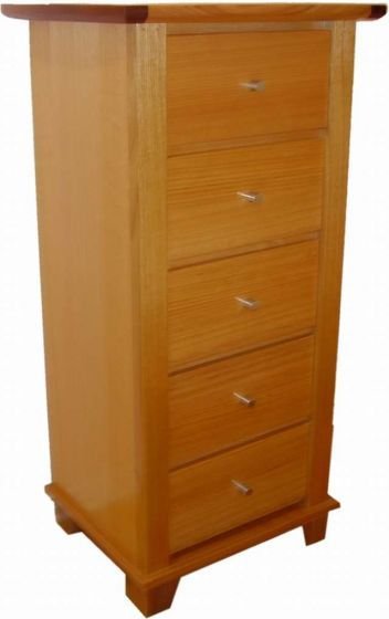 Meiqing tallboy drawers side view