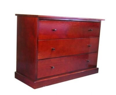 Dark oak tone mid-set chest of draws