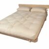 Mid-Set Futon Bed Base - Raw Timber